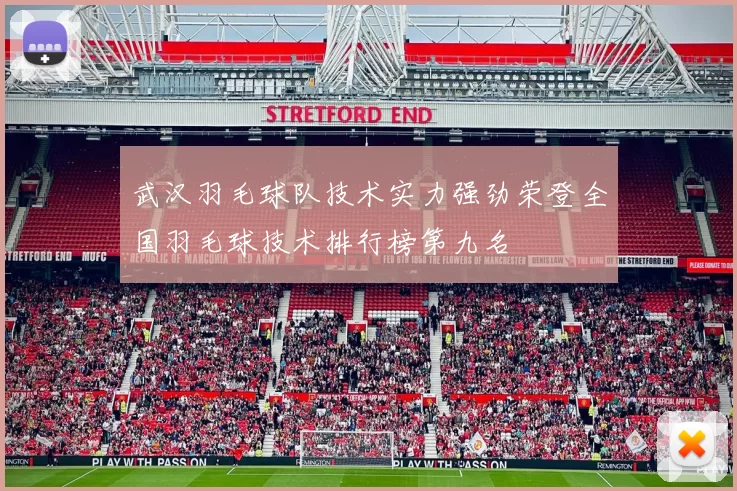 武汉羽毛球队技术实力强劲荣登全国羽毛球技术排行榜第九名